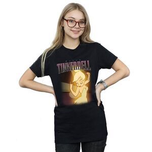 Tinkerbell Womens/Ladies Montage Cotton Boyfriend T-Shirt / Black
